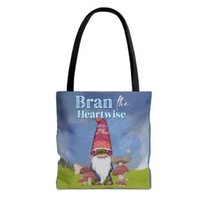 Tote Bag — Whimsical Gnome in Planter All-Over Print Tote ("Bloom Where You’re Planted")